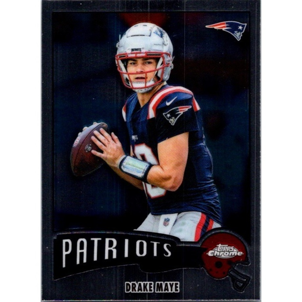 2025 Topps Chrome #1975-23 Drake Maye 1975 Topps New England Patriots
